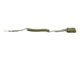 SwissArms ピストルセフティーランヤード/Coiled Bungee Cord (OD Green)